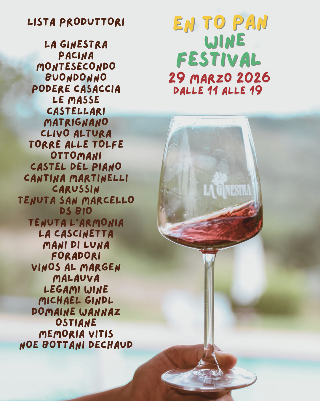 Biglietto d'ingresso EN TO PAN WINE FESTIVAL II Edizione