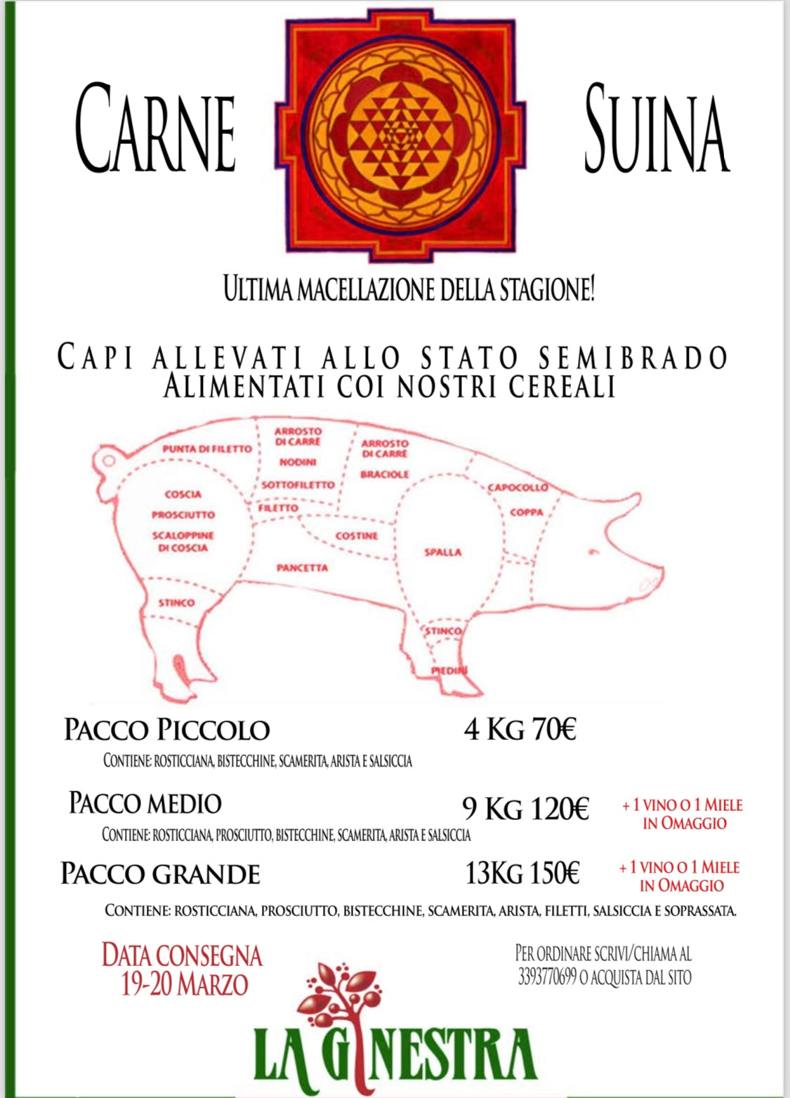 Carne di maiale fresca